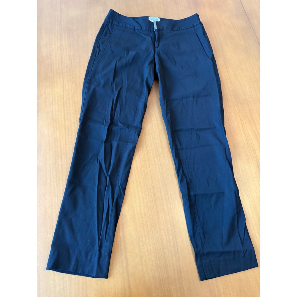 HELMUT LANG Women's Black‎ Straight Leg Career Dress Pants Size 0